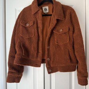 Ashley By 26 International Tan Sherpa Jacket